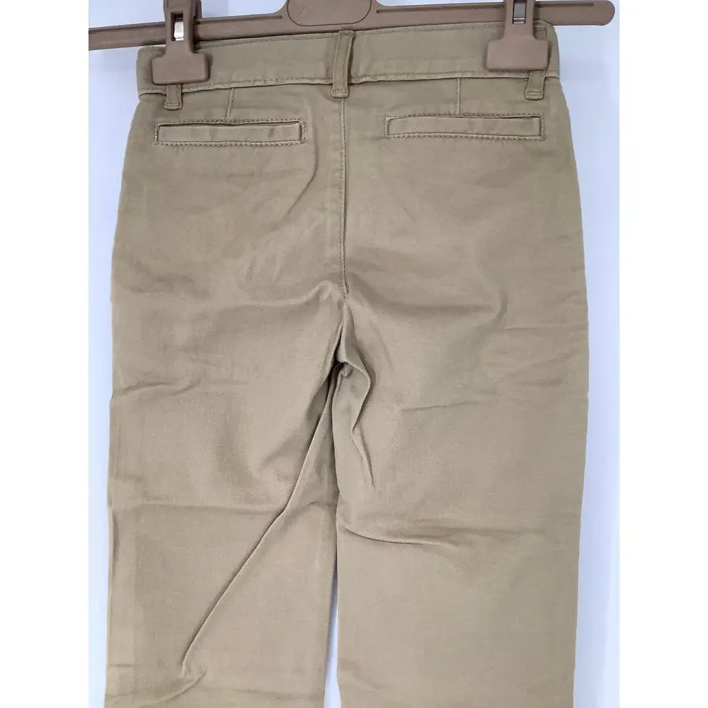 The Children’s Place Boy's 4 Tan Uniform Stretch Skinny Preppy Chino Pants G7-22